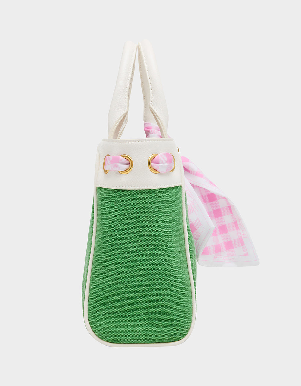 Betsey Johnson Special Offer | TALK BIRDIE TO ME SATCHEL GREEN Golf-Themed Scarf Detail Women's Satchel Handbag