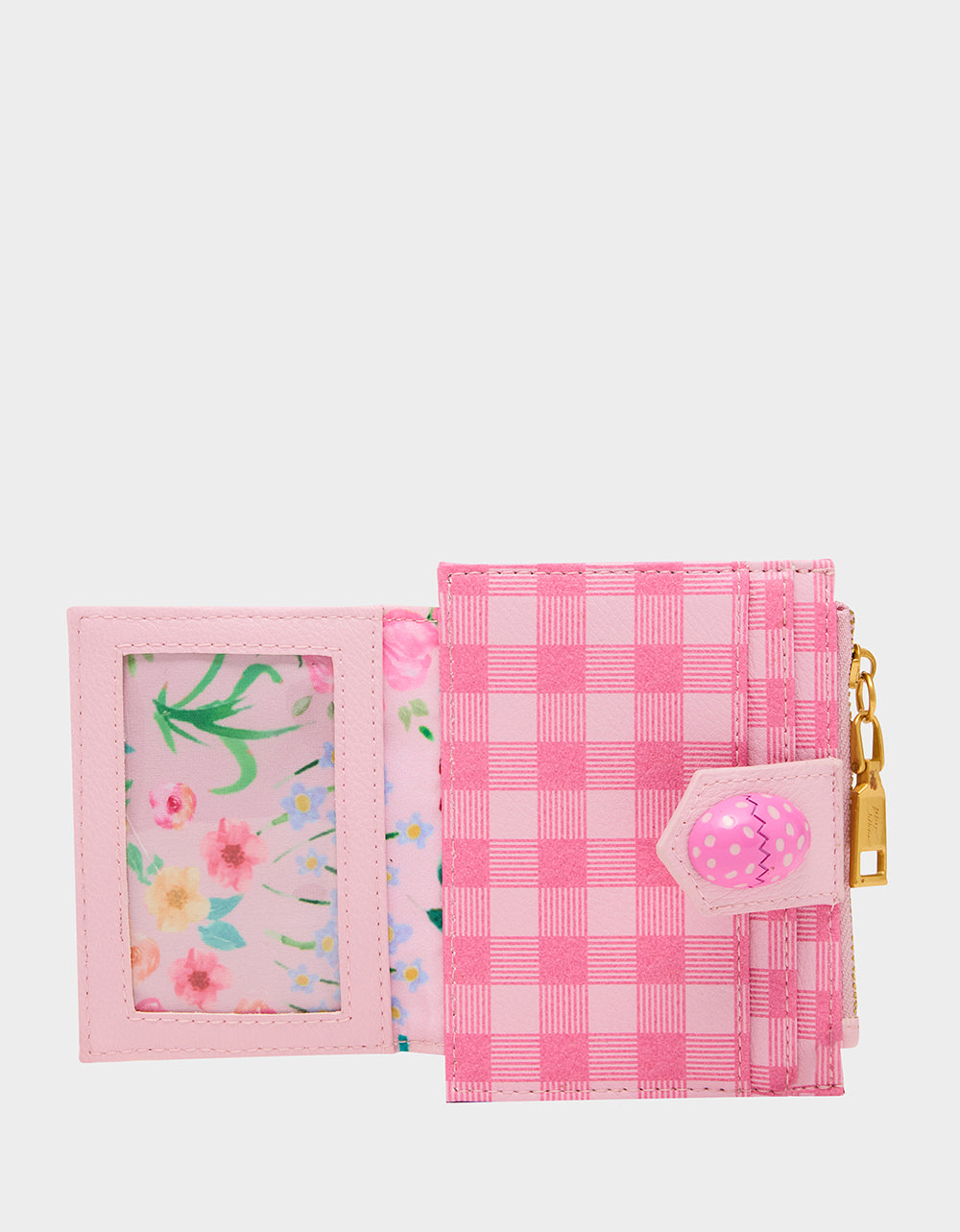 Betsey Johnson Value | A TISKET A TASKET WALLET PINK MULTI Bifold Easter Women's Wallet