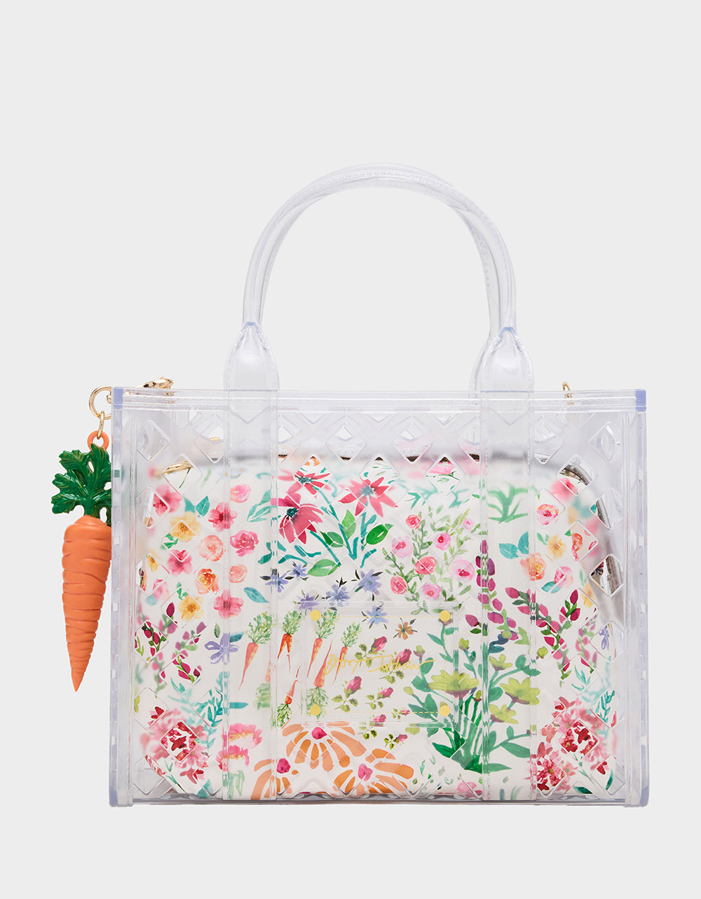Betsey Johnson Great Value | JAMMIN CLEAR SATCHEL Women's Tote Crossbody Handbag