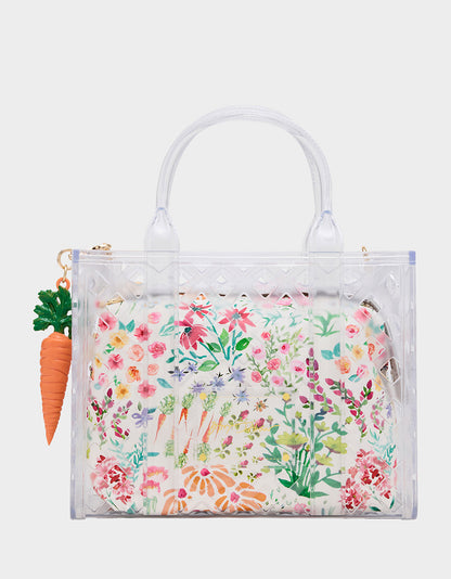 Betsey Johnson Great Value | JAMMIN CLEAR SATCHEL Women's Tote Crossbody Handbag