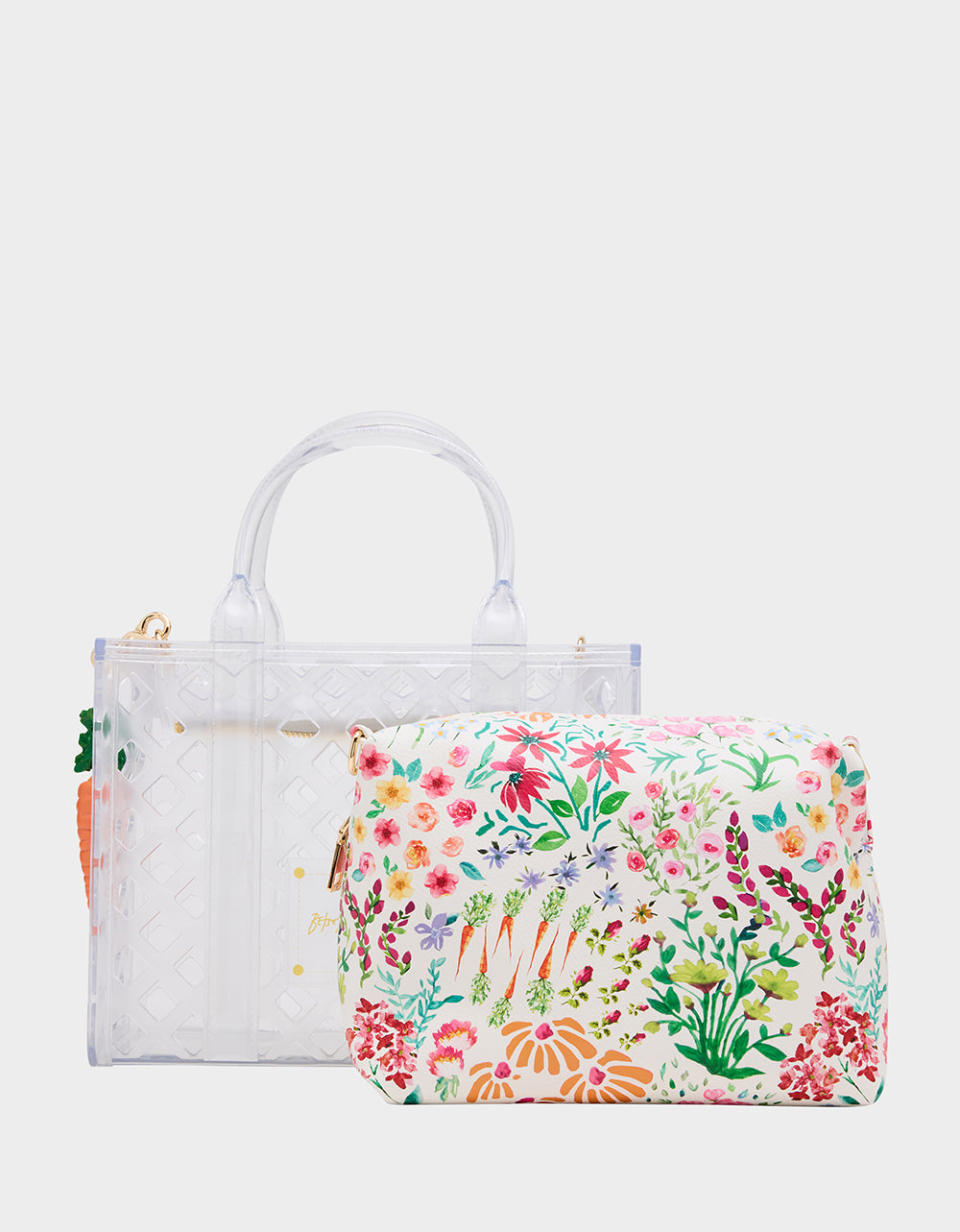 Betsey Johnson Great Value | JAMMIN CLEAR SATCHEL Women's Tote Crossbody Handbag