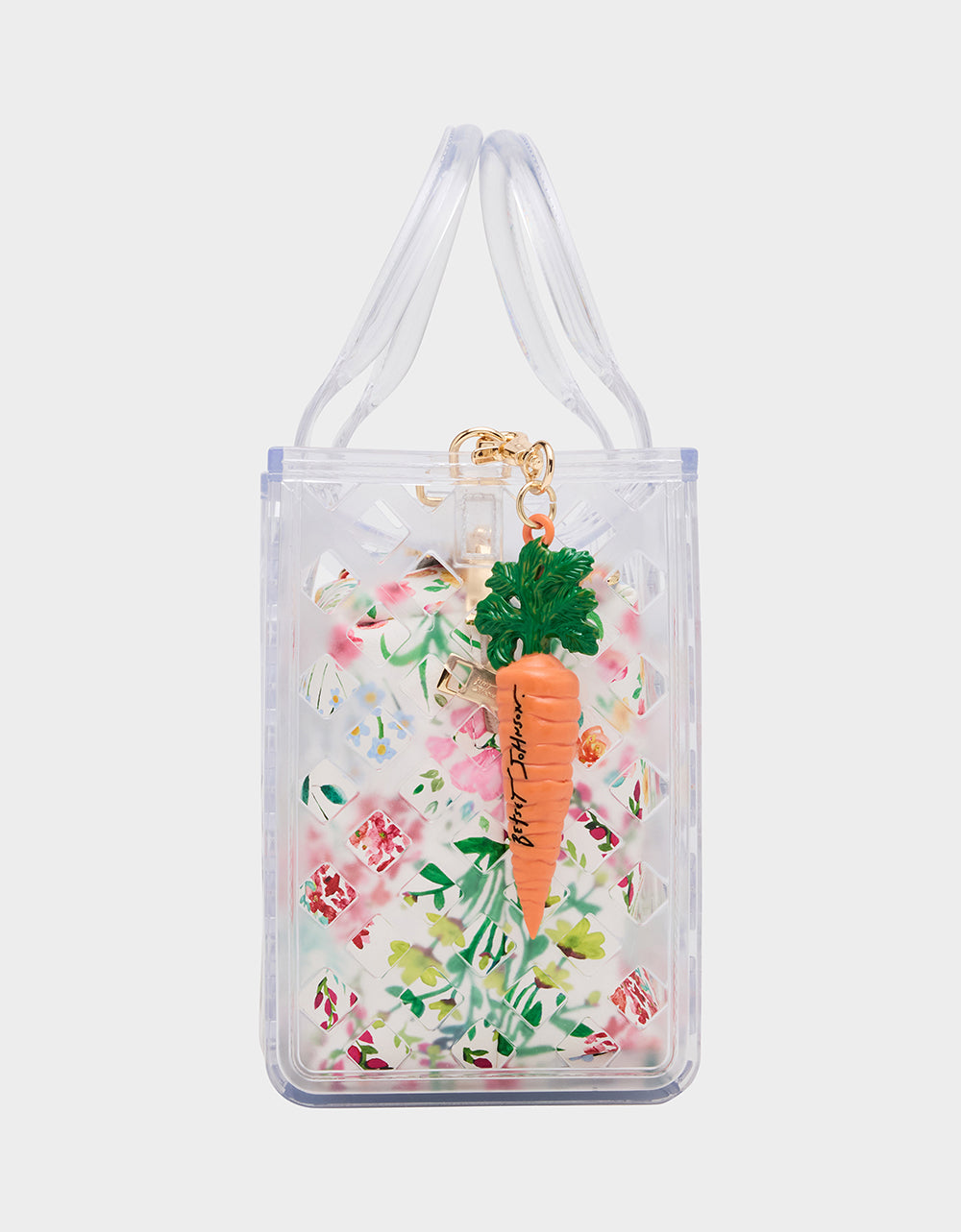 Betsey Johnson Great Value | JAMMIN CLEAR SATCHEL Women's Tote Crossbody Handbag