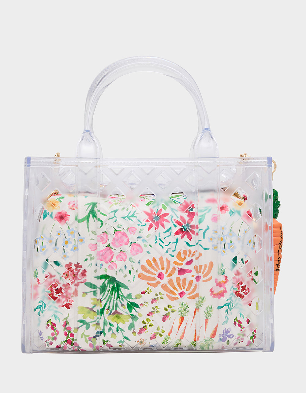 Betsey Johnson Great Value | JAMMIN CLEAR SATCHEL Women's Tote Crossbody Handbag
