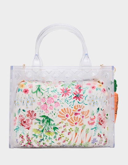 Betsey Johnson Great Value | JAMMIN CLEAR SATCHEL Women's Tote Crossbody Handbag