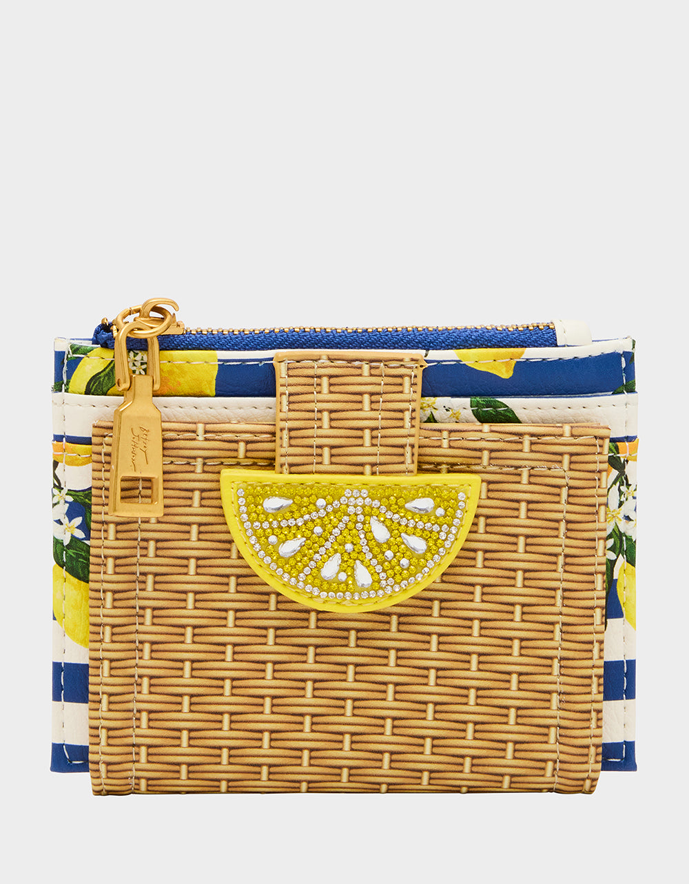 Betsey Johnson Trusted | ZEST FOR LIFE WALLET NATURAL Bifold Lemon Women's Wallet