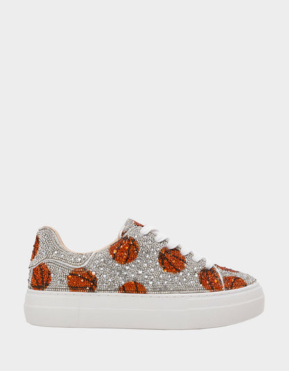 Betsey Johnson Trending | THE SLAM DUNK BUNDLE Women's Rhinestone Basketball Sneaker and Wallet Set