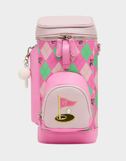 Betsey Johnson Signature | PAR-TEE CROSSBODY PINK Golf Themed Crossbody Bag