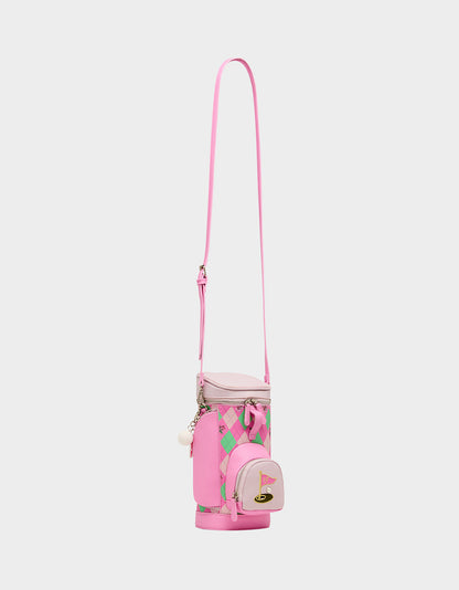 Betsey Johnson Signature | PAR-TEE CROSSBODY PINK Golf Themed Crossbody Bag