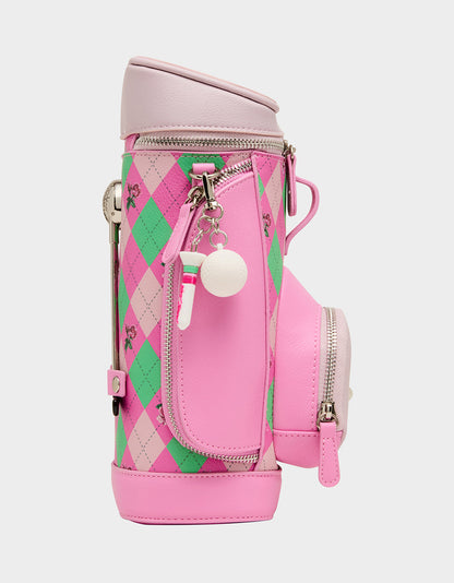 Betsey Johnson Signature | PAR-TEE CROSSBODY PINK Golf Themed Crossbody Bag