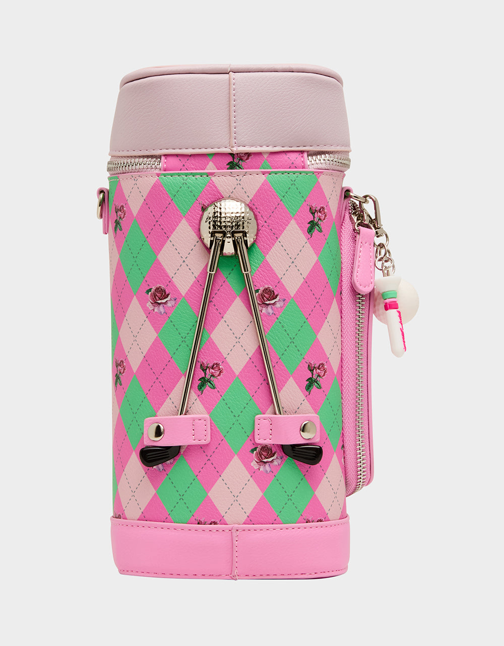 Betsey Johnson Signature | PAR-TEE CROSSBODY PINK Golf Themed Crossbody Bag