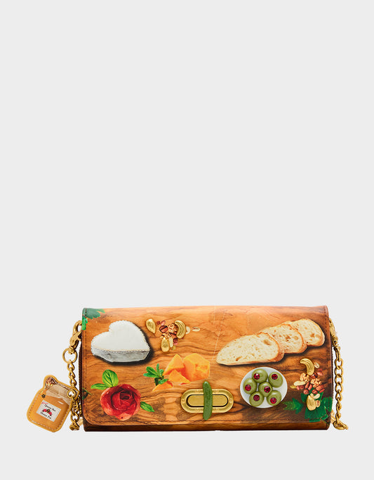 Betsey Johnson Great Value | KITSCH CHAR-CUTE-ERIE WALLET ON CHAIN MULTI Women's Food Themed Wallet on Chain