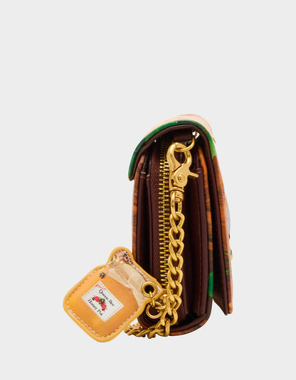 Betsey Johnson Great Value | KITSCH CHAR-CUTE-ERIE WALLET ON CHAIN MULTI Women's Food Themed Wallet on Chain