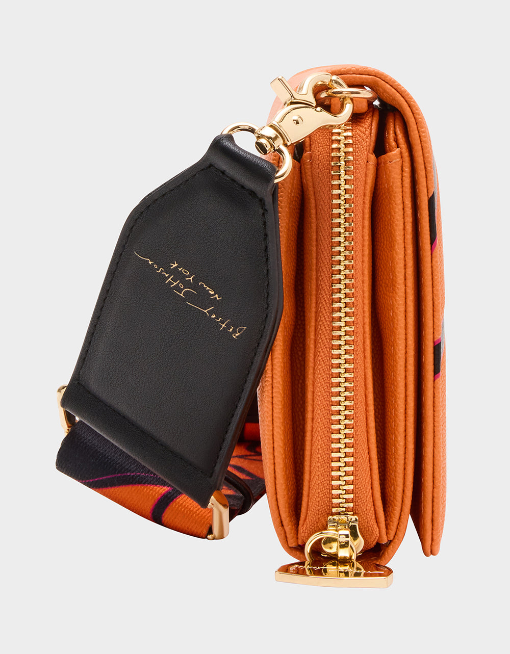 Betsey Johnson Premium | GAME TIME WALLET ON CHAIN ORANGE Women's Basketball Wallet on Chain With Charms