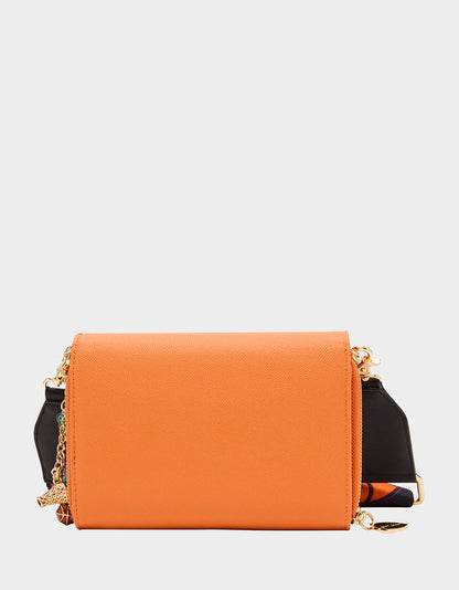Betsey Johnson Premium | GAME TIME WALLET ON CHAIN ORANGE Women's Basketball Wallet on Chain With Charms