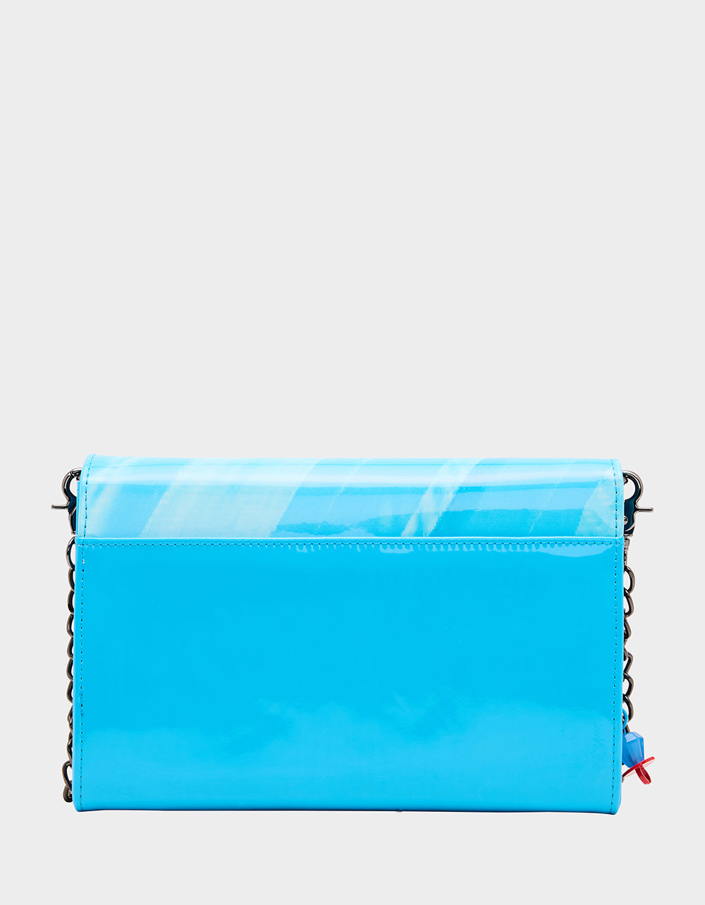 Betsey Johnson Customer Favorite | RING POP PATENT WALLET ON CHAIN BLUE Women's Ring Pop Halloween Wallet
