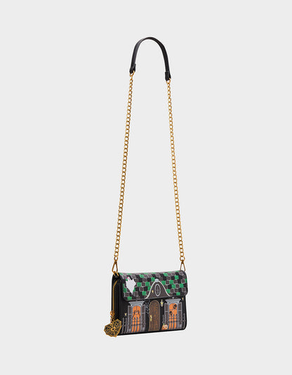 Betsey Johnson Everyday | FOREVER HOME WALLET ON CHAIN BLACK/MULTI Women's Halloween-Themed House Wallet