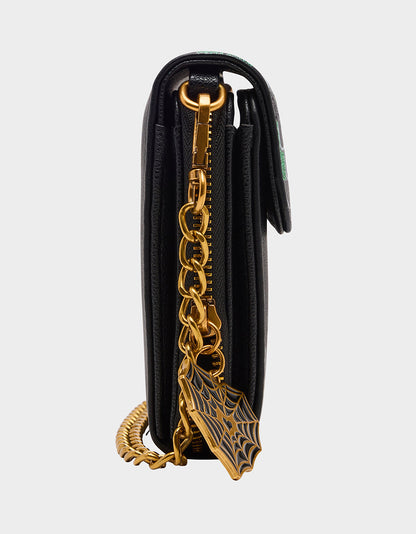 Betsey Johnson Everyday | FOREVER HOME WALLET ON CHAIN BLACK/MULTI Women's Halloween-Themed House Wallet