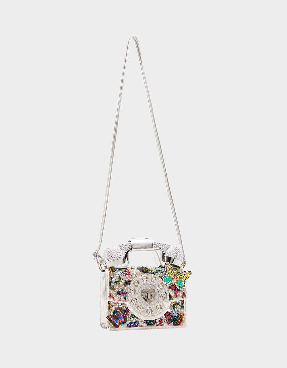 Betsey Johnson Smart Buy | KITSCH BUTTERFLY PHONE BAG SILVER/MULTI