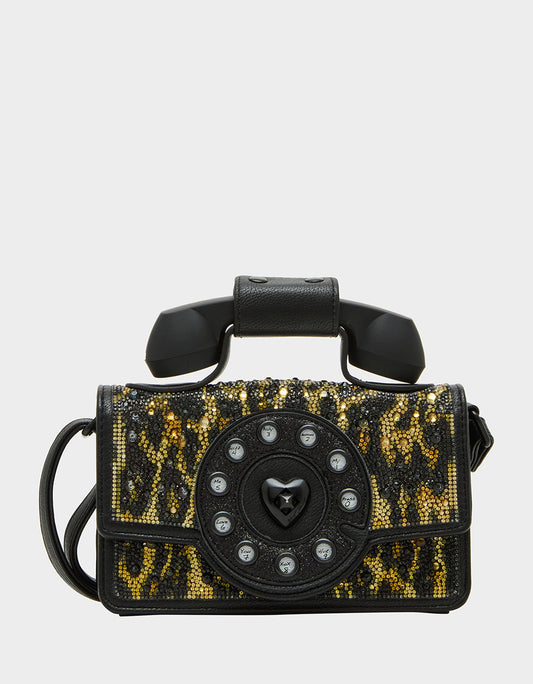 Betsey Johnson Best Seller | KITSCH MINI LEOPARD PHONE BAG LEOPARD Women's Phone-Shaped Kitsch Handbag