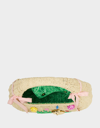 Betsey Johnson Discount | ON THE HUNT WICKER BAG NATURAL
