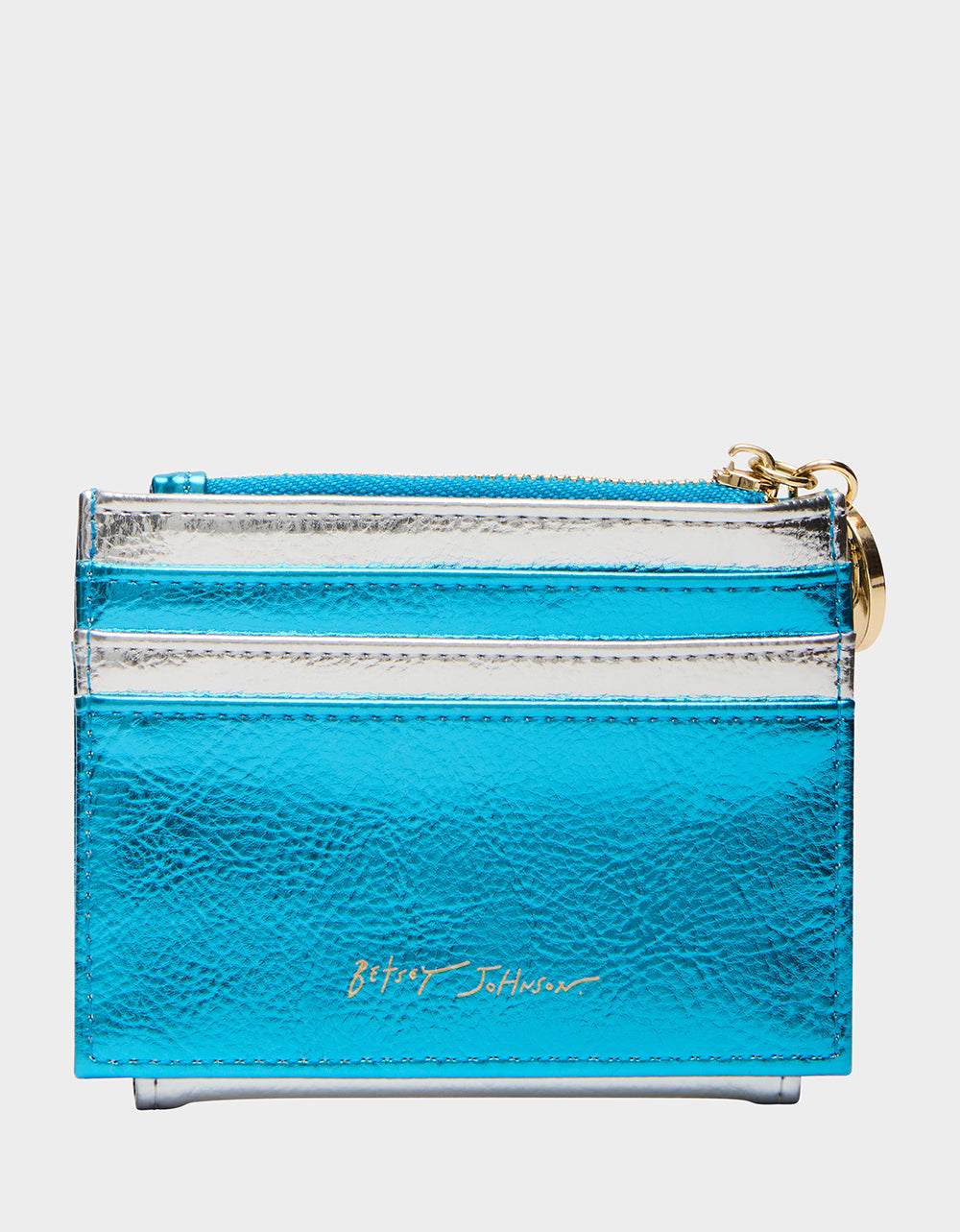 Betsey Johnson Best Price | MAZEL TOV WALLET BLUE/MULTI Women's Hanukkah Holiday Wallet