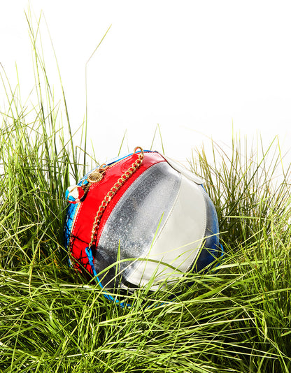 Betsey Johnson New | KITSCH HAVIN A BALL AMERICAN FLAG Women's Kitsch Beach ball Handbag