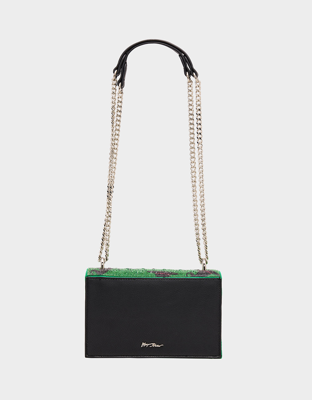 Betsey Johnson Discount | HATS OFF CONVERTIBLE RHINESTONE GREEN Women's Rhinestone Embellished Sparkly Witch Hat Crossbody Halloween Handbag