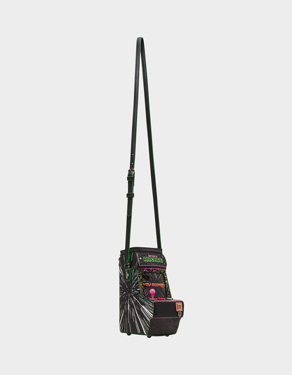Betsey Johnson Value | KITSCH SCORED! CROSSBODY BLACK/MULTI Women's Video-Game Inspired Crossbody Handbag