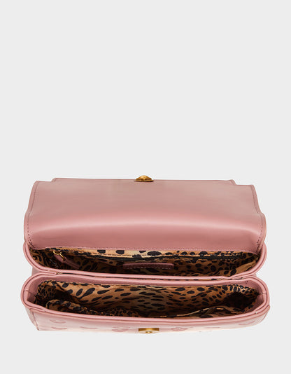 Betsey Johnson Special Offer | SKULLICIOUS TOP HANDLE BLUSH Women's Blush Pink Skull Top Handle Handbag with Crossbody Strap