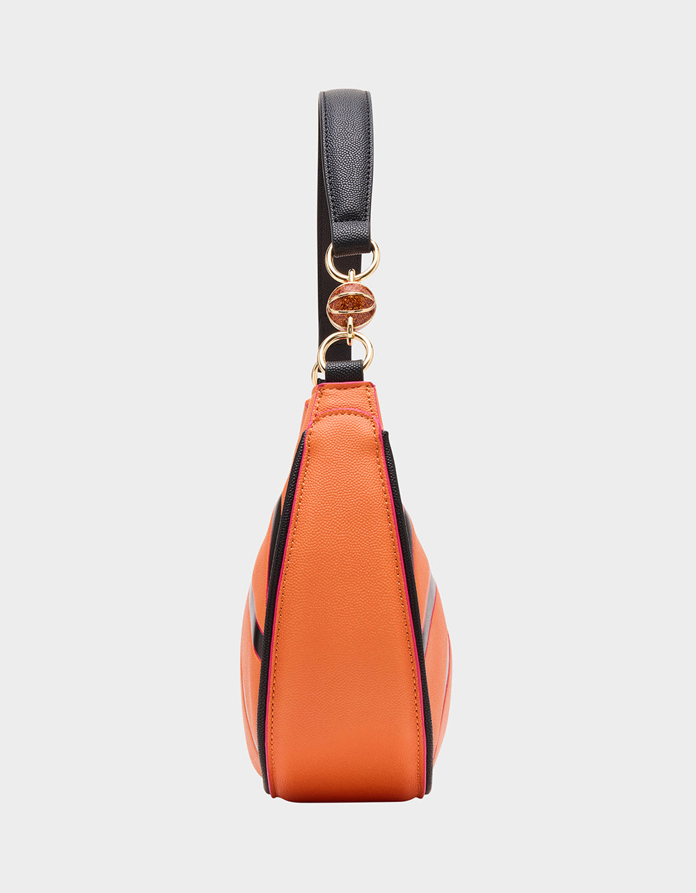 Betsey Johnson Hot Sale | SLAM DUNK SHOULDER BAG ORANGE Women's Basketball Shoulder Bag