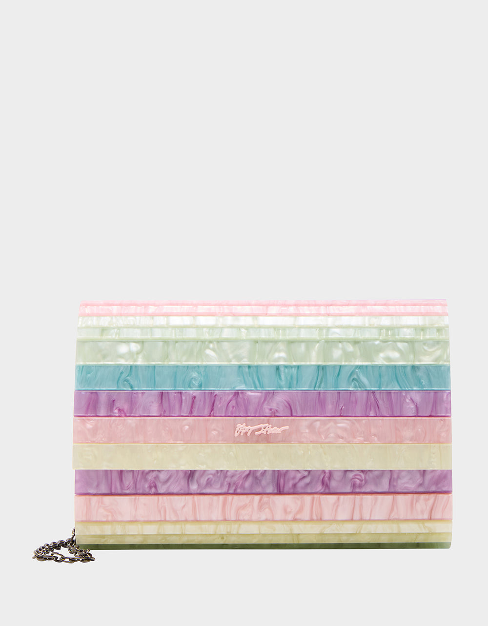Betsey Johnson Special Offer | STRIP STRIP HOORAY CLUTCH PASTEL