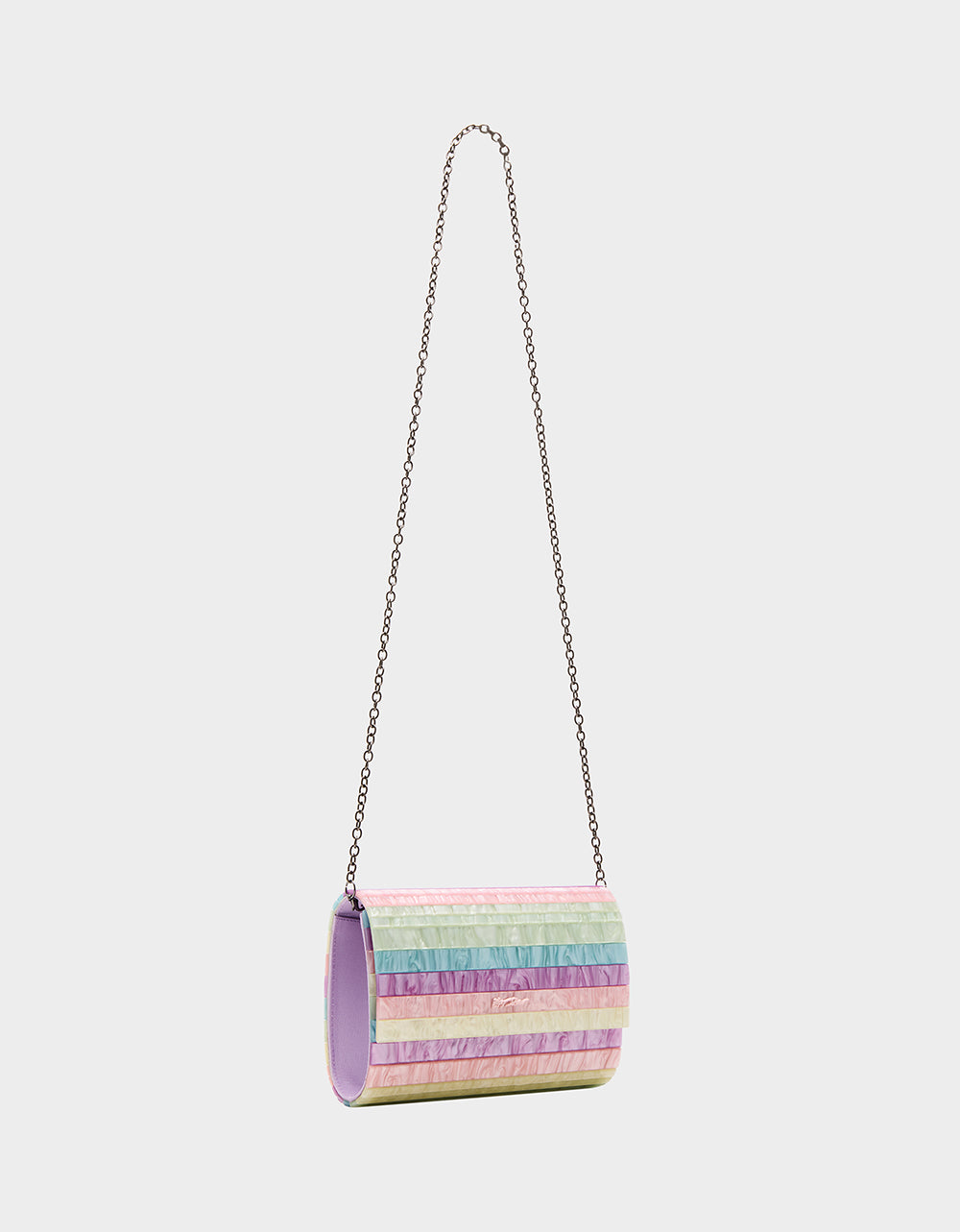 Betsey Johnson Special Offer | STRIP STRIP HOORAY CLUTCH PASTEL