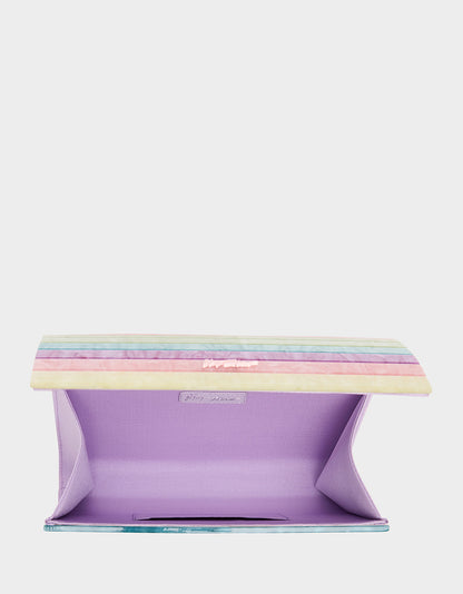 Betsey Johnson Special Offer | STRIP STRIP HOORAY CLUTCH PASTEL