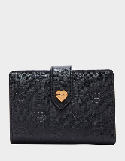 Betsey Johnson Quality | SKULLICIOUS BUNDLE Women's Skull Print Handbag and Wallet