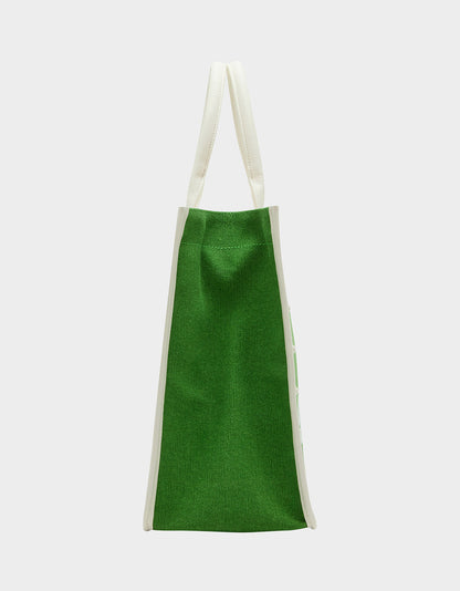 Betsey Johnson Latest | QUEEN OF THE GREEN CANVAS TOTE GREEN Women's Tote Handbag