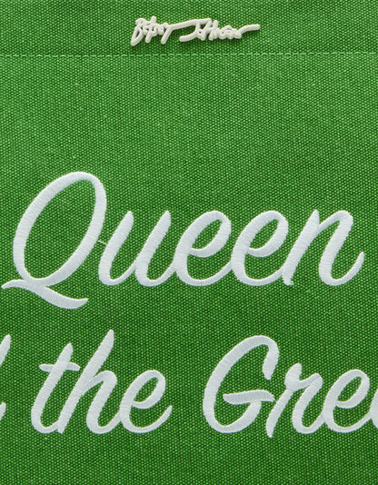 Betsey Johnson Latest | QUEEN OF THE GREEN CANVAS TOTE GREEN Women's Tote Handbag