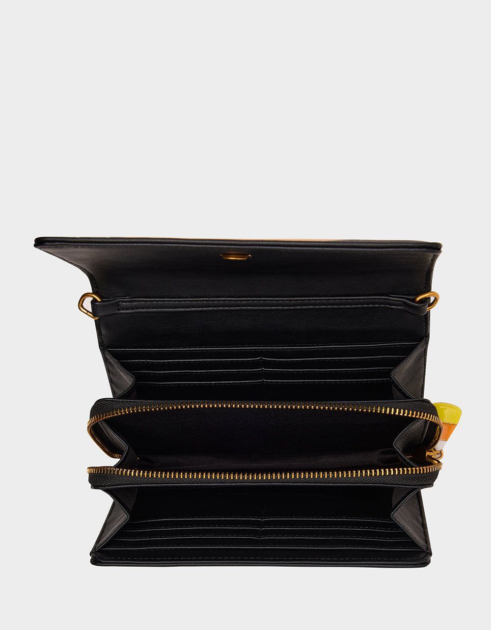 Betsey Johnson Classic | GOURDGOUS WALLET ON CHAIN BLACK MULTI Women's Pumpkin Halloween-Themed Wallet