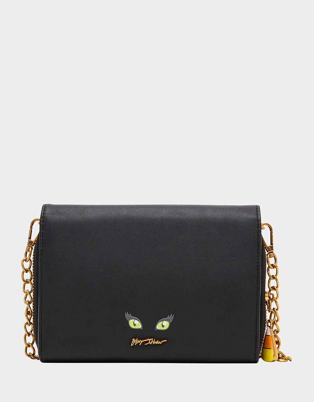 Betsey Johnson Classic | GOURDGOUS WALLET ON CHAIN BLACK MULTI Women's Pumpkin Halloween-Themed Wallet