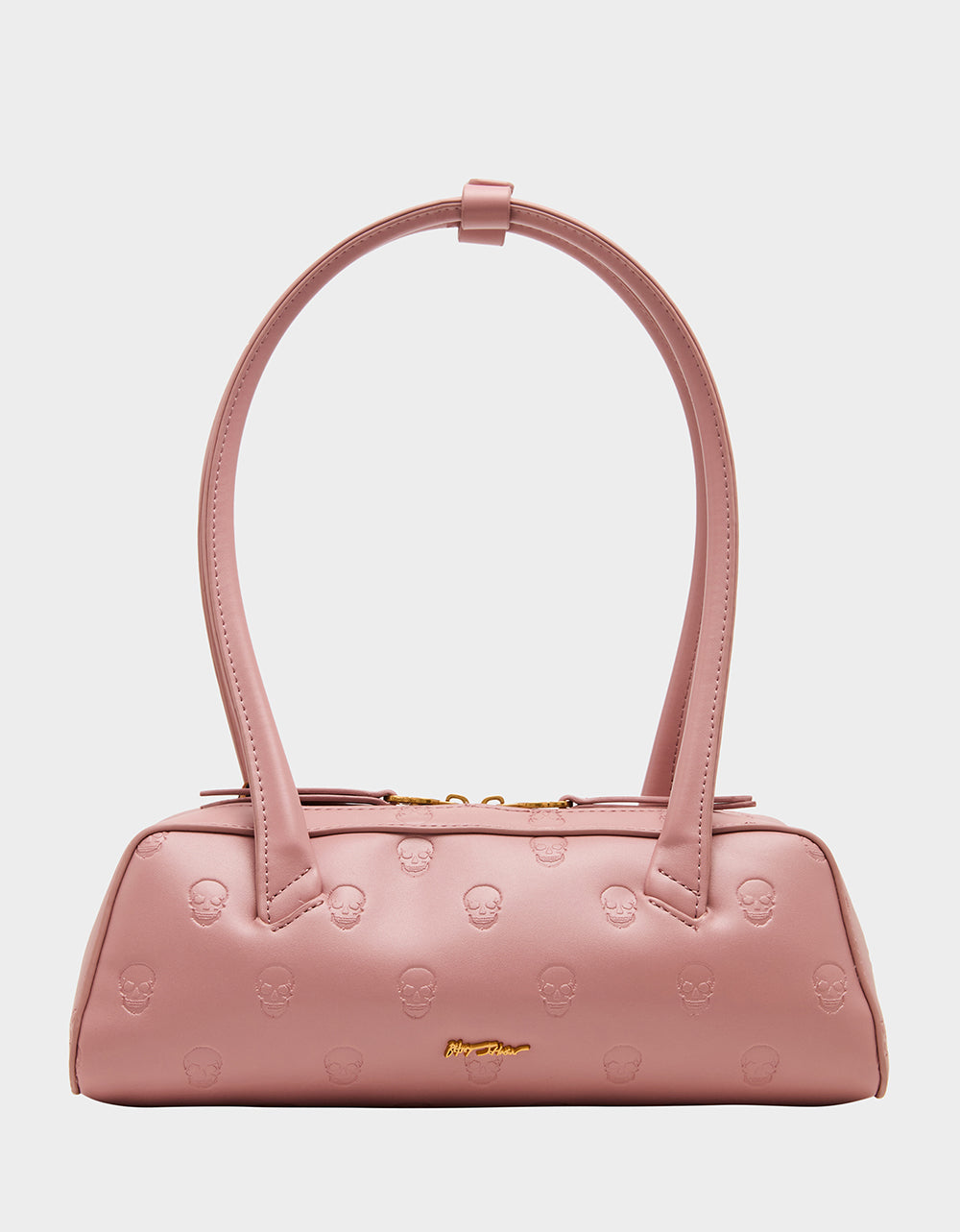 Betsey Johnson Top Pick | SKULLICIOUS SHOULDER BAG BLUSH Women's Pink Skull Shoulder Handbag with Scarf