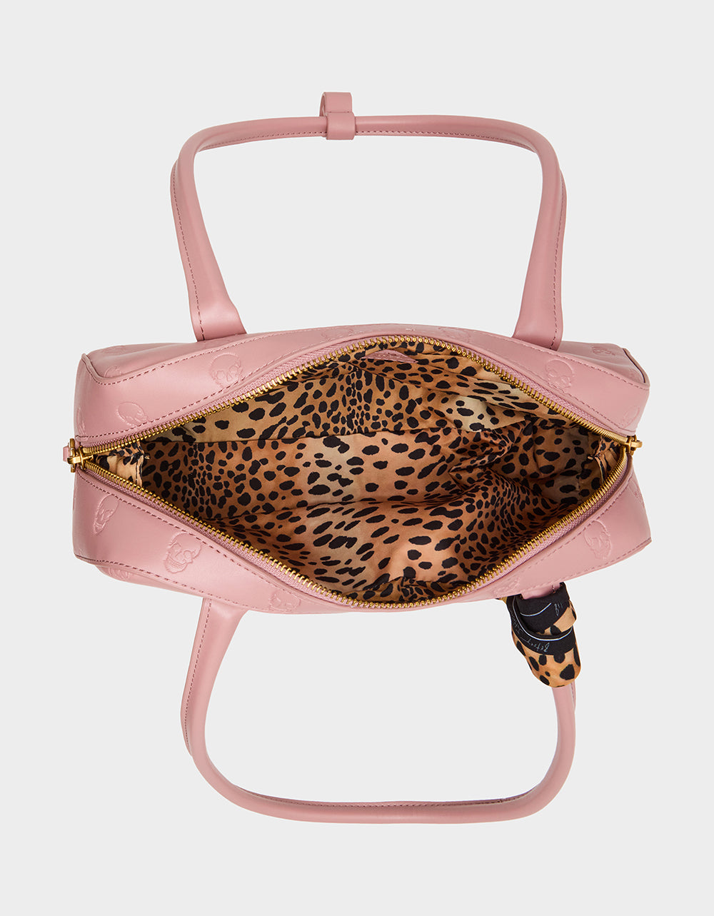Betsey Johnson Top Pick | SKULLICIOUS SHOULDER BAG BLUSH Women's Pink Skull Shoulder Handbag with Scarf