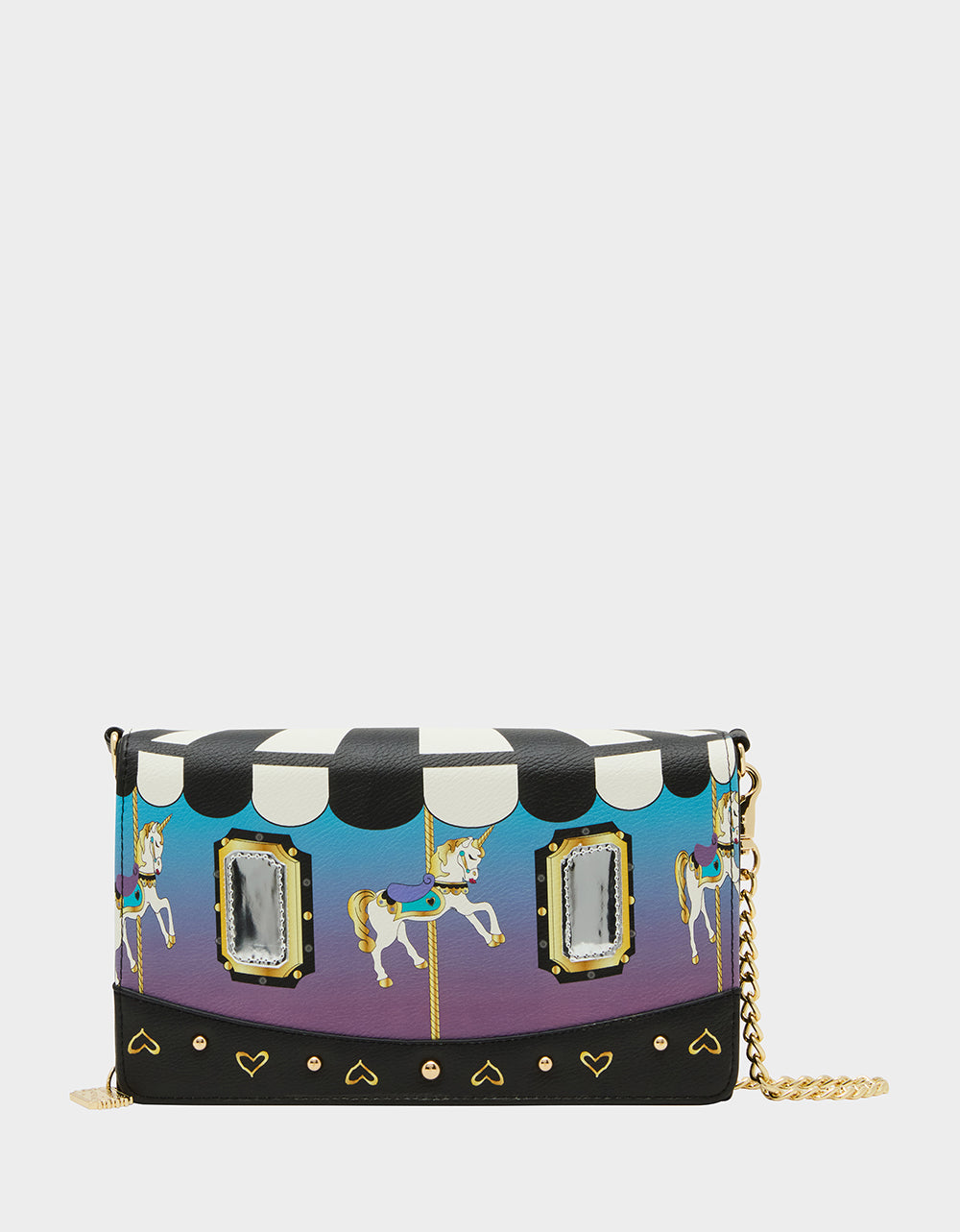 Betsey Johnson Exclusive | SPIN ME WALLET ON CHAIN MULTI Women's Carousel-Themed Horse Wallet