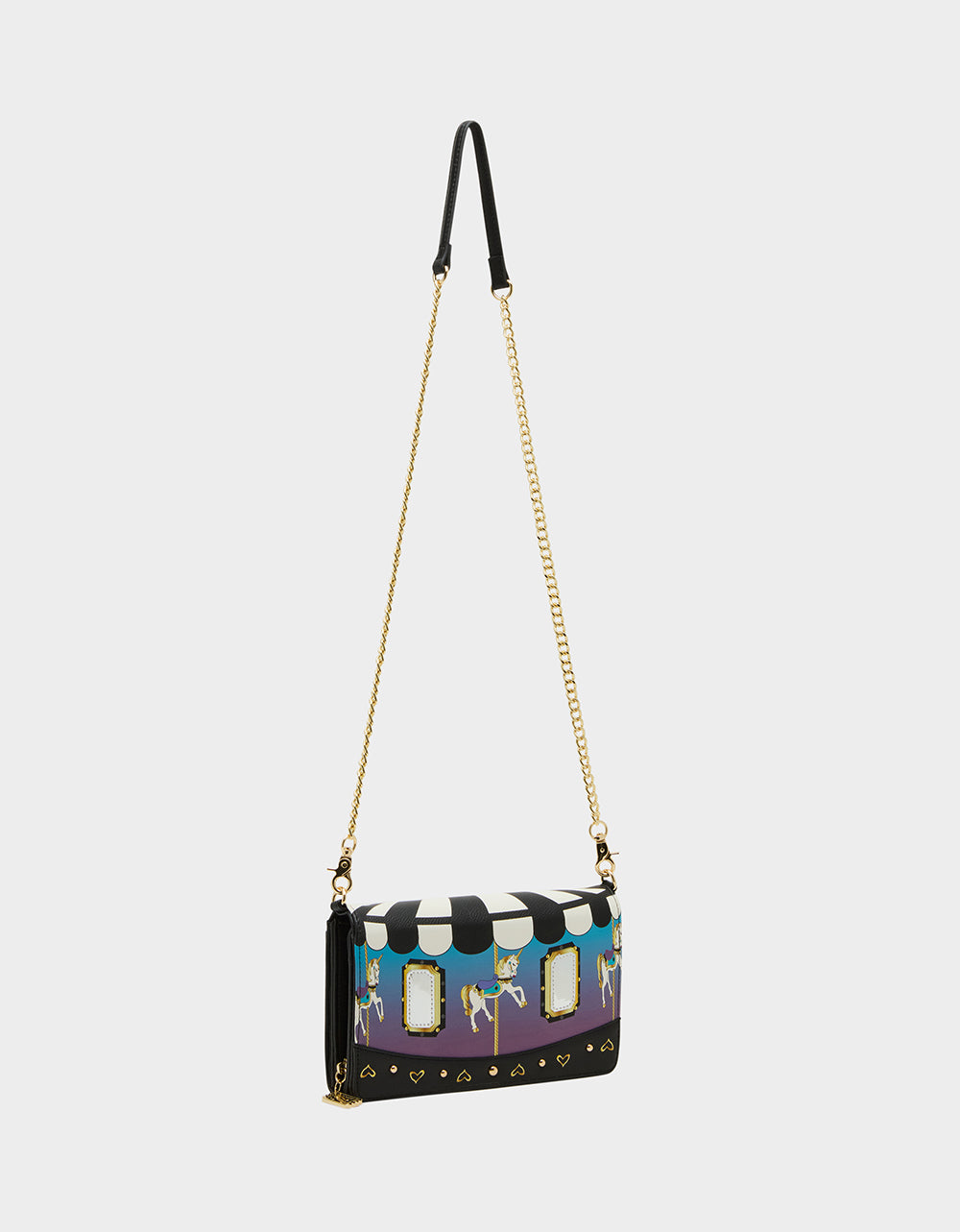 Betsey Johnson Exclusive | SPIN ME WALLET ON CHAIN MULTI Women's Carousel-Themed Horse Wallet