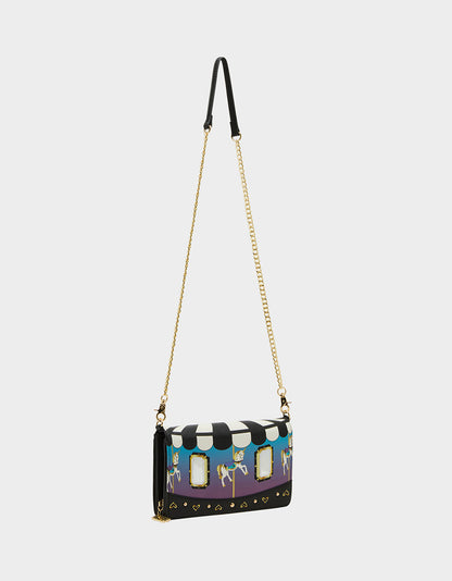 Betsey Johnson Exclusive | SPIN ME WALLET ON CHAIN MULTI Women's Carousel-Themed Horse Wallet