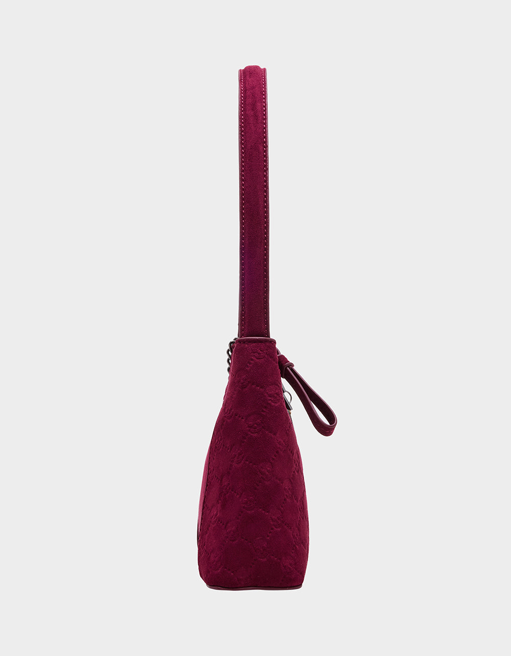 Betsey Johnson Hot Sale | HEADLINER DEBOSS TOP ZIP CHERRY Women's Skull Print Shoulder Charm Handbag