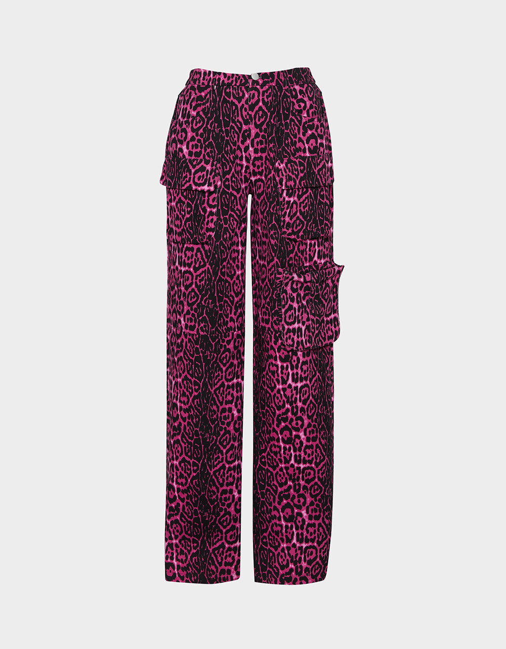 Betsey Johnson Latest | WILD IN PINK BUNDLE Women's Pink Leopard Cropped Jacket and Cargo Pant Set