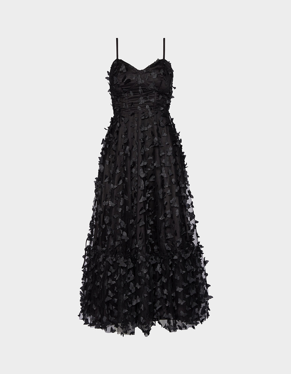 Betsey Johnson Hot Sale | BETSEYS BUTTERFLY MAXI DRESS BLACK