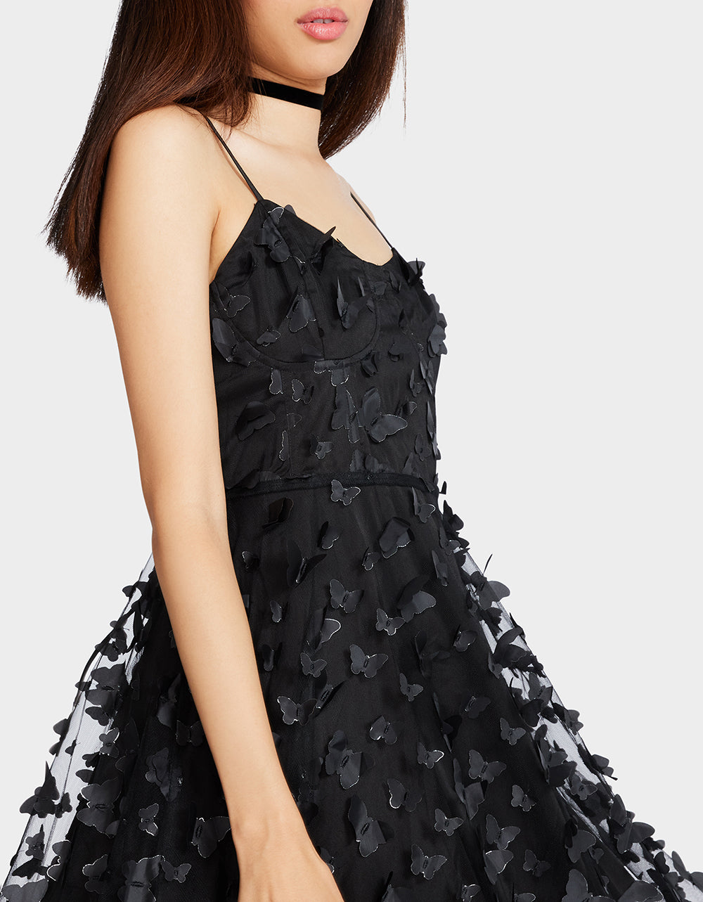 Betsey Johnson Hot Sale | BETSEYS BUTTERFLY MAXI DRESS BLACK