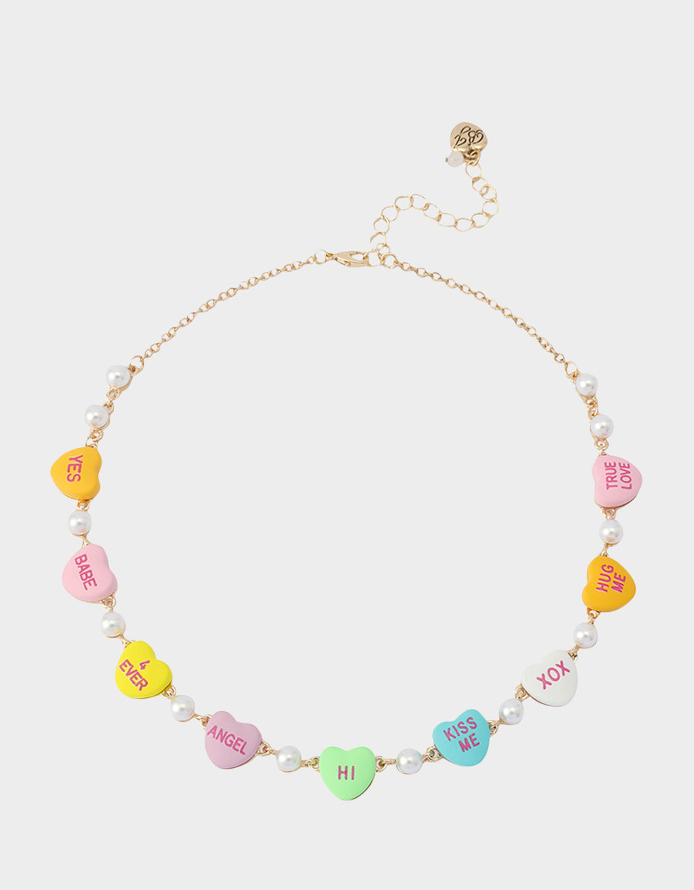 Betsey Johnson Featured | SWEETHEART COLLAR NECKLACE MULTI Women's Valentine's Day Candy Hearts Necklace