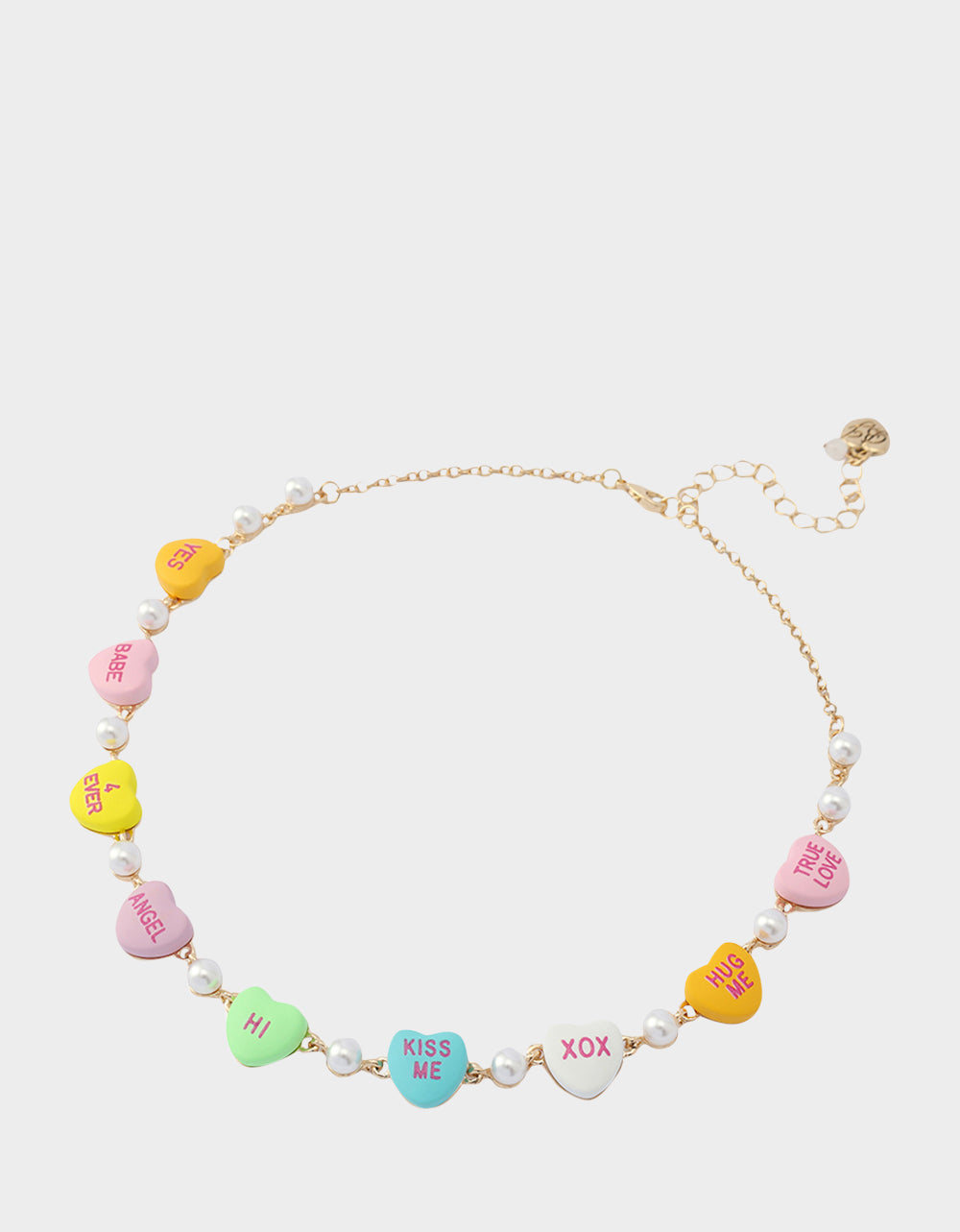 Betsey Johnson Featured | SWEETHEART COLLAR NECKLACE MULTI Women's Valentine's Day Candy Hearts Necklace