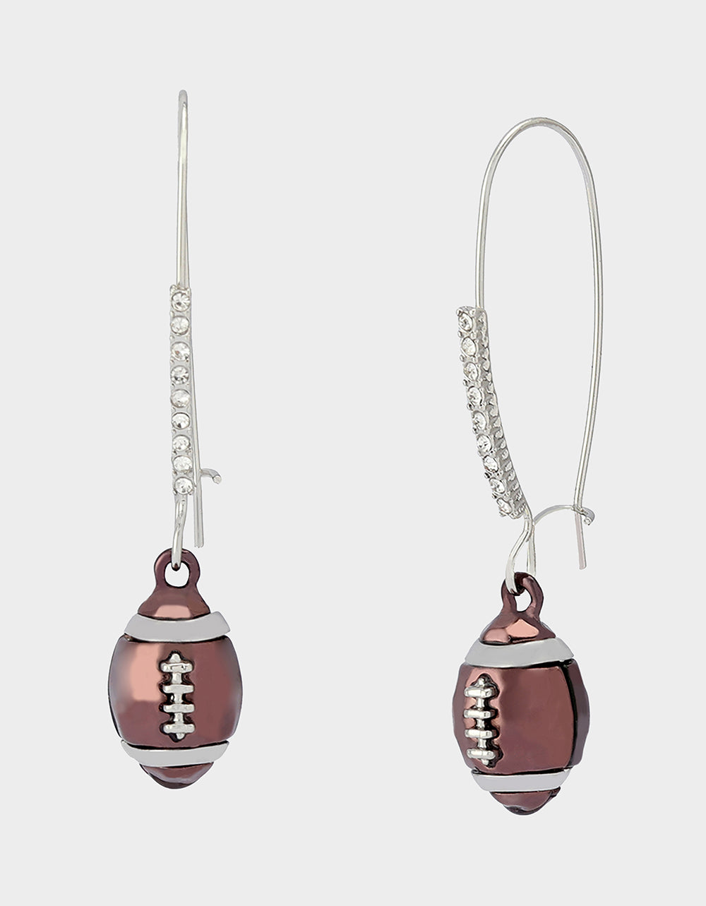 Betsey Johnson Deals | FOOTBALL DROP EARRINGS BROWN Women's Hook Football Earrings